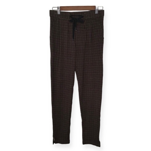 Betabrand Skinny-Leg SoHo Joggers in Gingham Black Size Small Long. - Picture 1 of 10